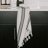 Jordan Turkish Cotton + Bamboo Hand Towel - Three Stripe