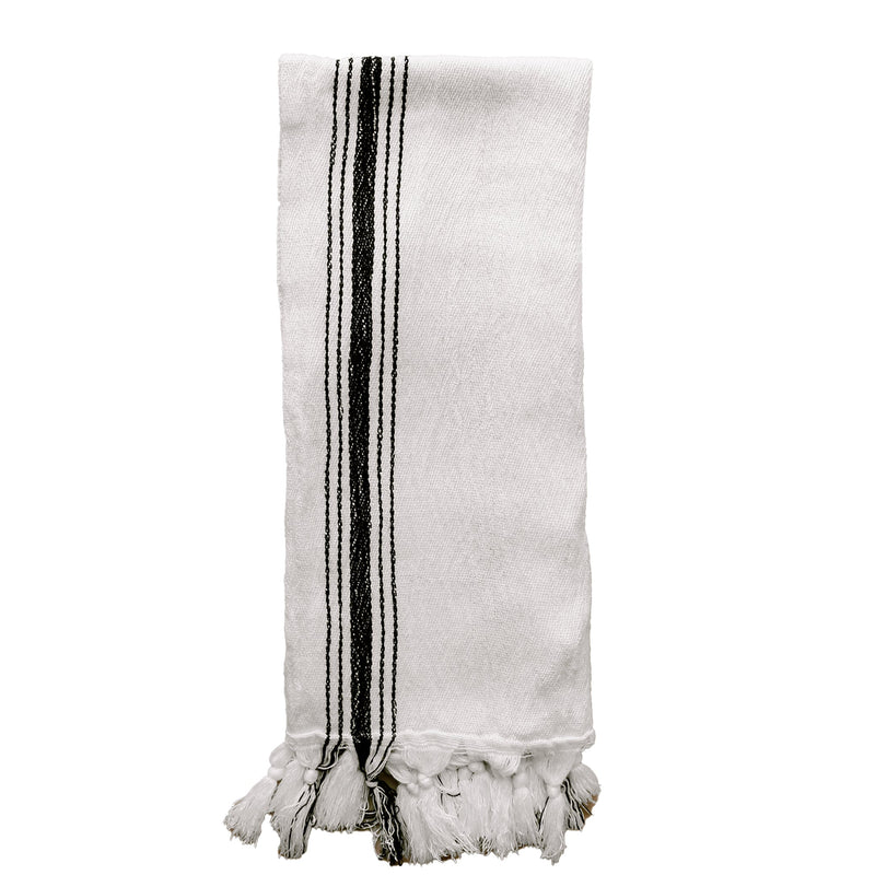 Savannah Turkish Cotton + Bamboo Hand Towel - Five Stripe