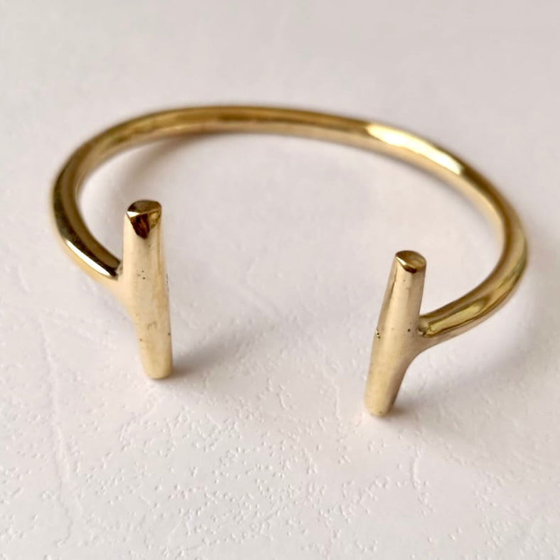 Hammerhead Brass Cuff
