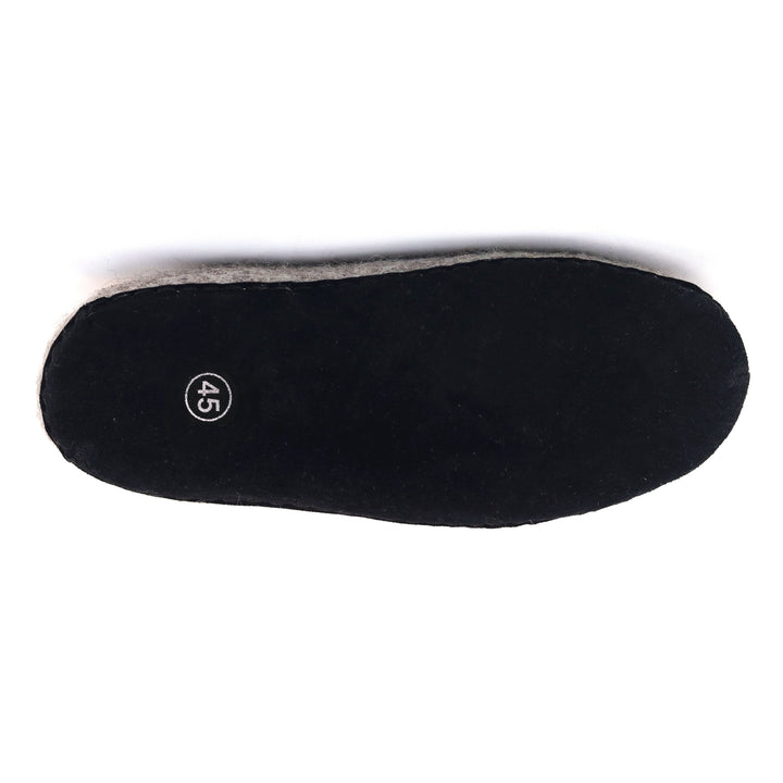Mens Newport Noir Wool House Shoe
