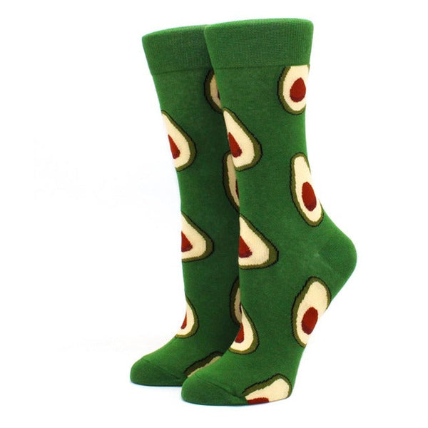 Avocado Patterned Socks from the Sock Panda (Adult Medium)