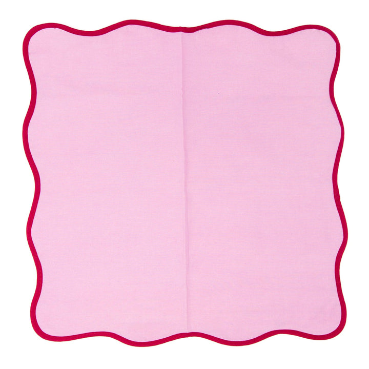 THE SCALLOPED NAPKIN (PINK) - SET