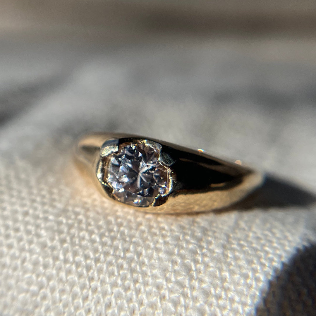 White Sapphire Ring, 5