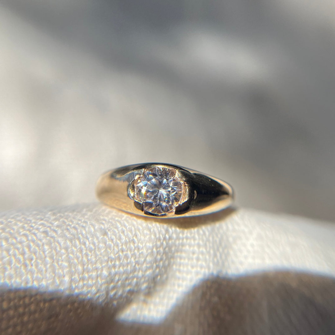 White Sapphire Ring, 5