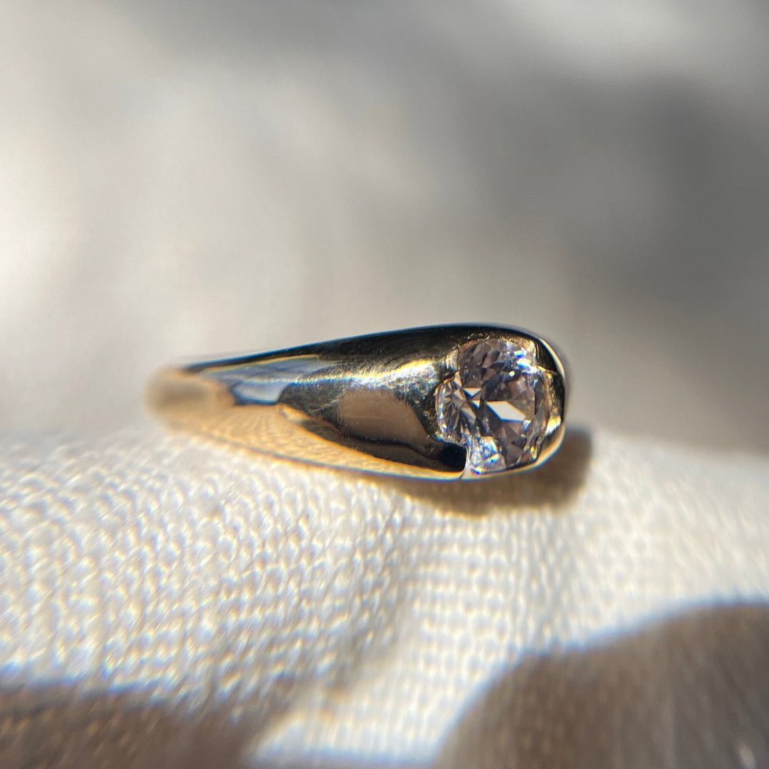 White Sapphire Ring, 5