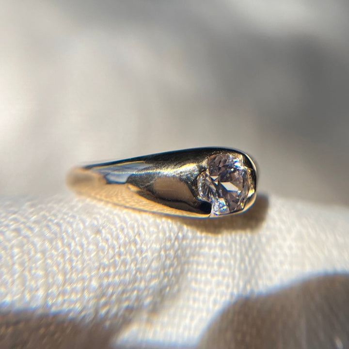 White Sapphire Ring, 5