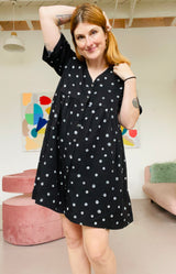 Caitlyn Dress in TOTALLY BESTIES dot