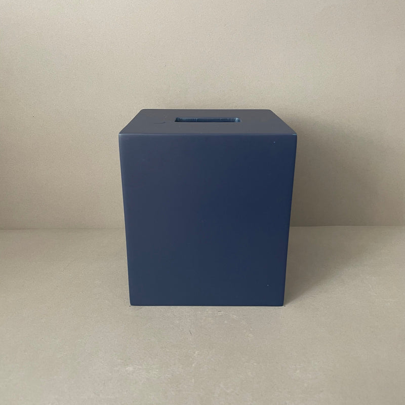 Blue Resin Tissue Box