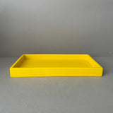 Yellow Resin Rectangular Tray