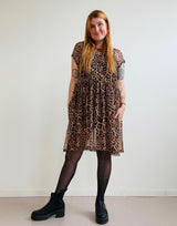 Florence Dress in Leopard Powermesh