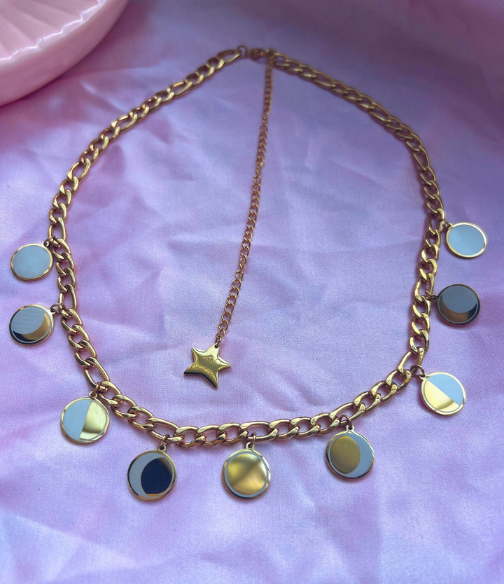 Lunar Cycles Chain Necklace