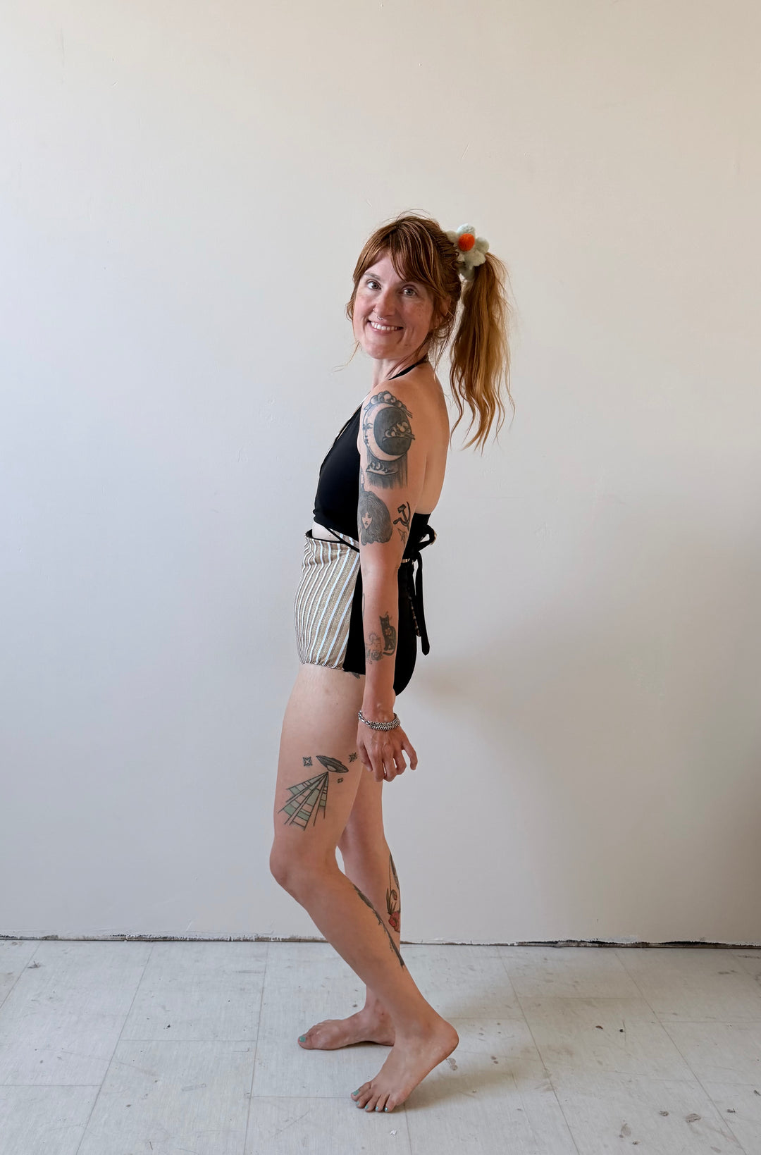 Selka Swimsuit in Studio54 Sparkle Stripe