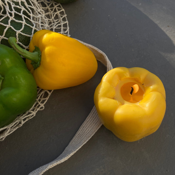 Bell Pepper Candle - Yellow