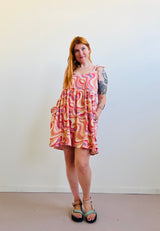 Edith Mini Dress in Painted Hills