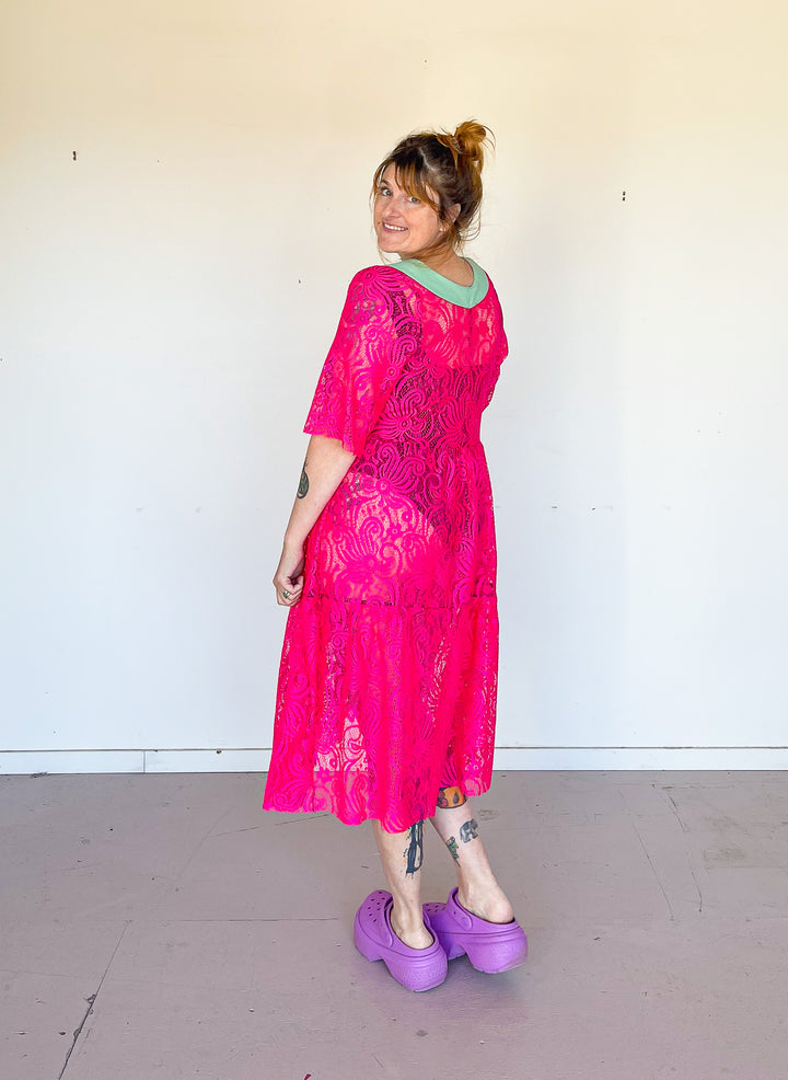 Elise Dress in Pomegranate