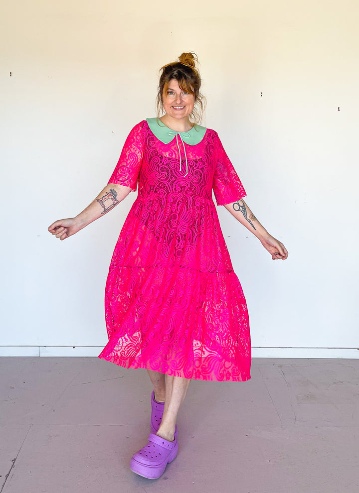 Elise Dress in Pomegranate