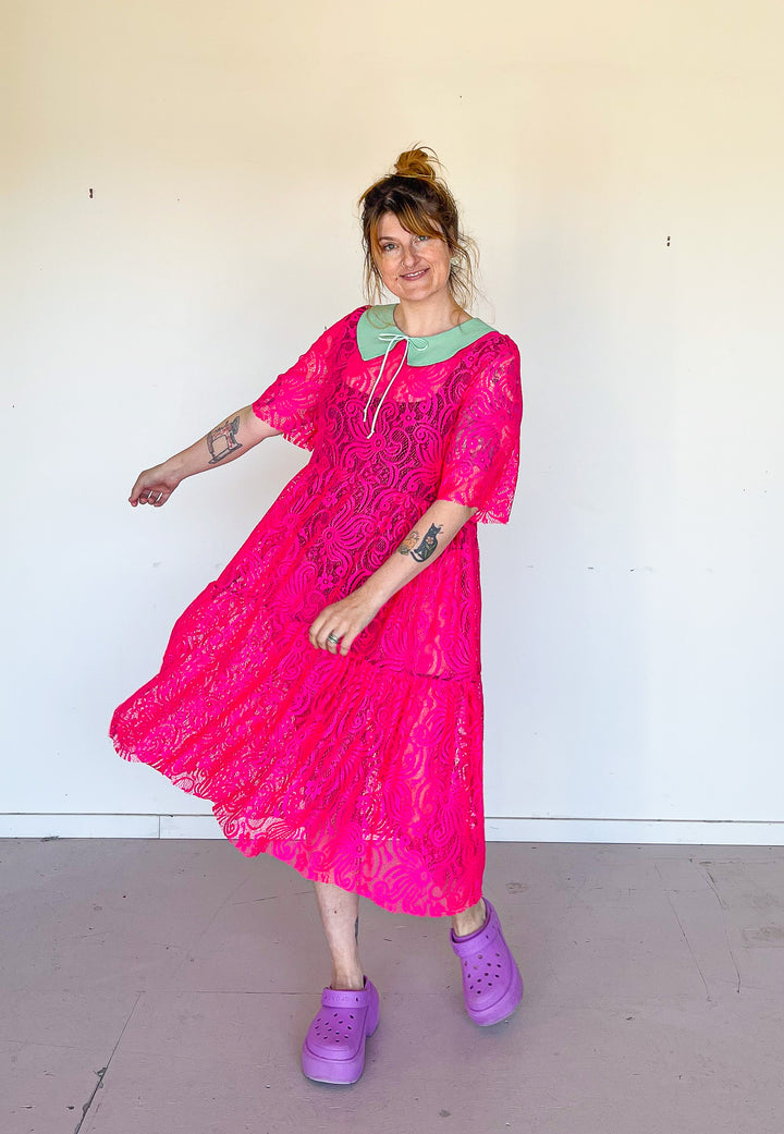 Elise Dress in Pomegranate
