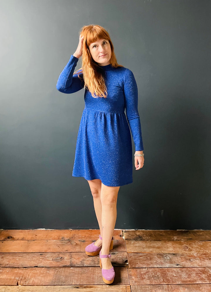 Megumi Mock Neck Mini in Night Sky Sparkle