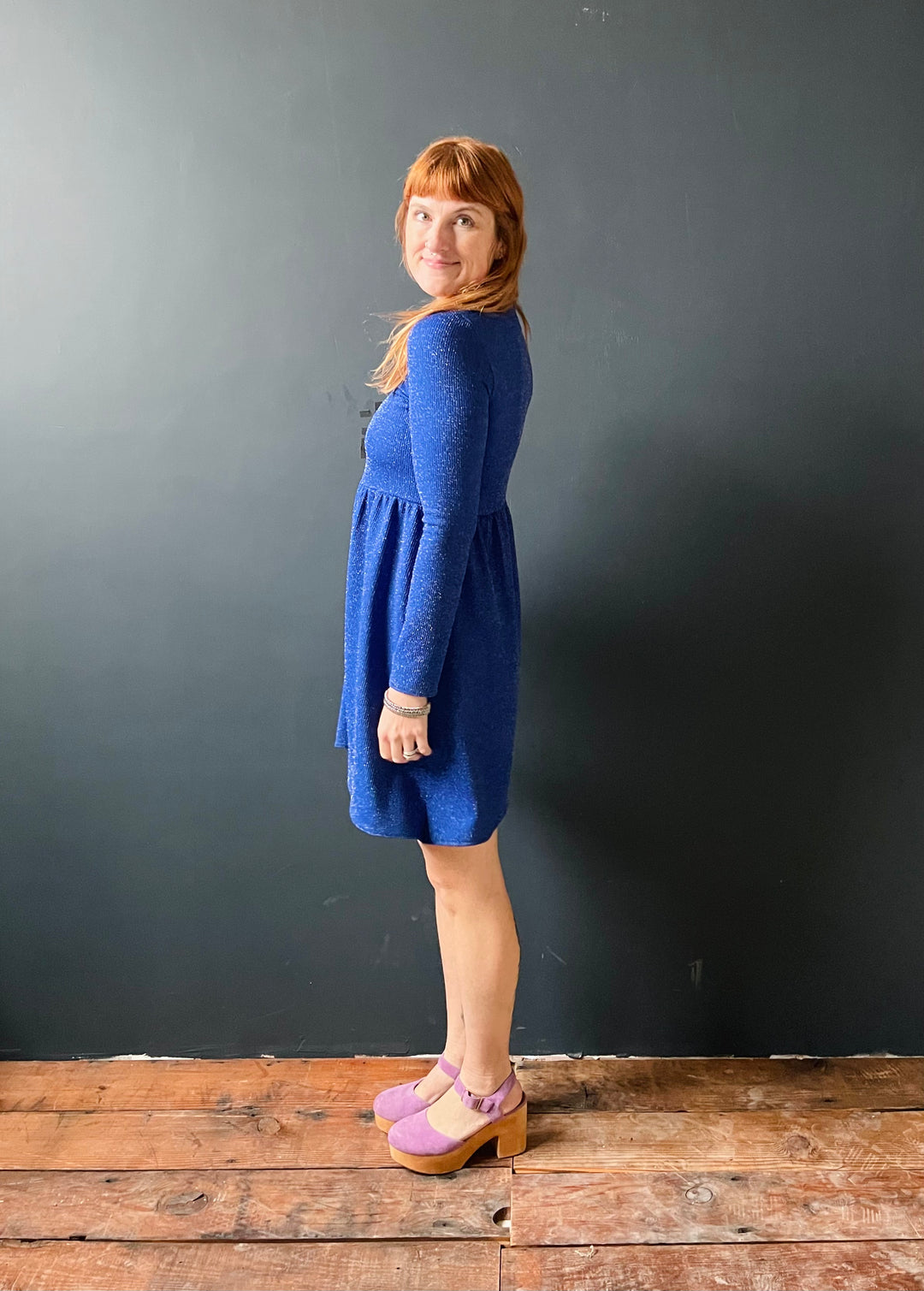 Megumi Mock Neck Mini in Night Sky Sparkle