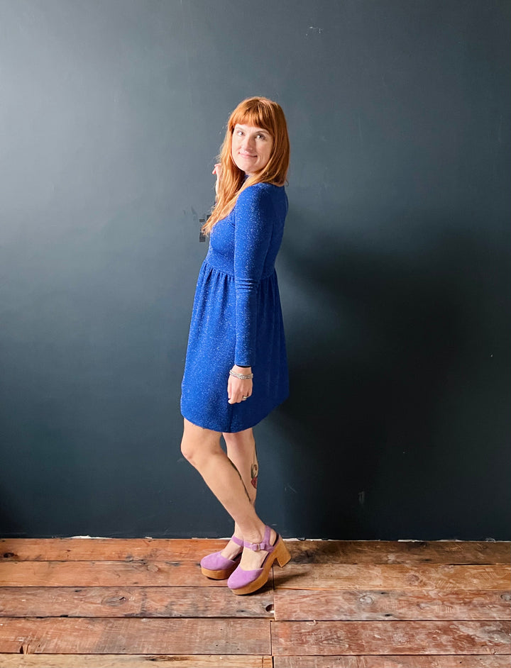 Megumi Mock Neck Mini in Night Sky Sparkle