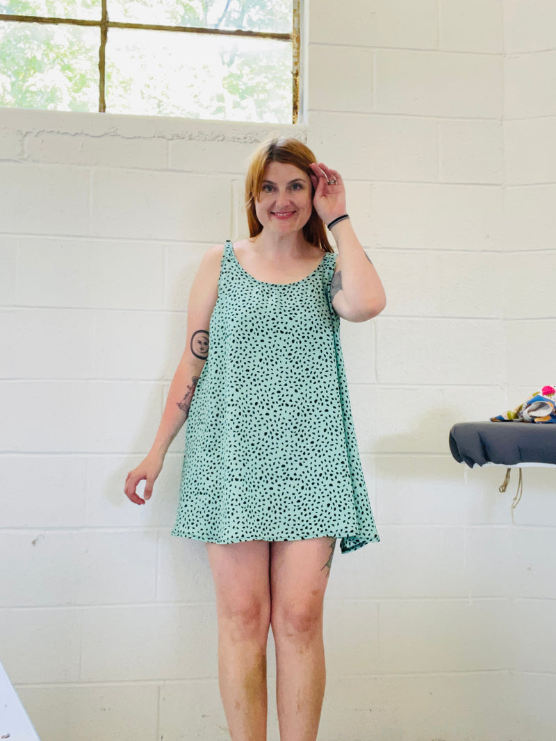Mint Chip Mini Dress
