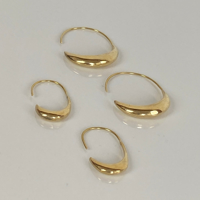 Crescent Hoop Earrings