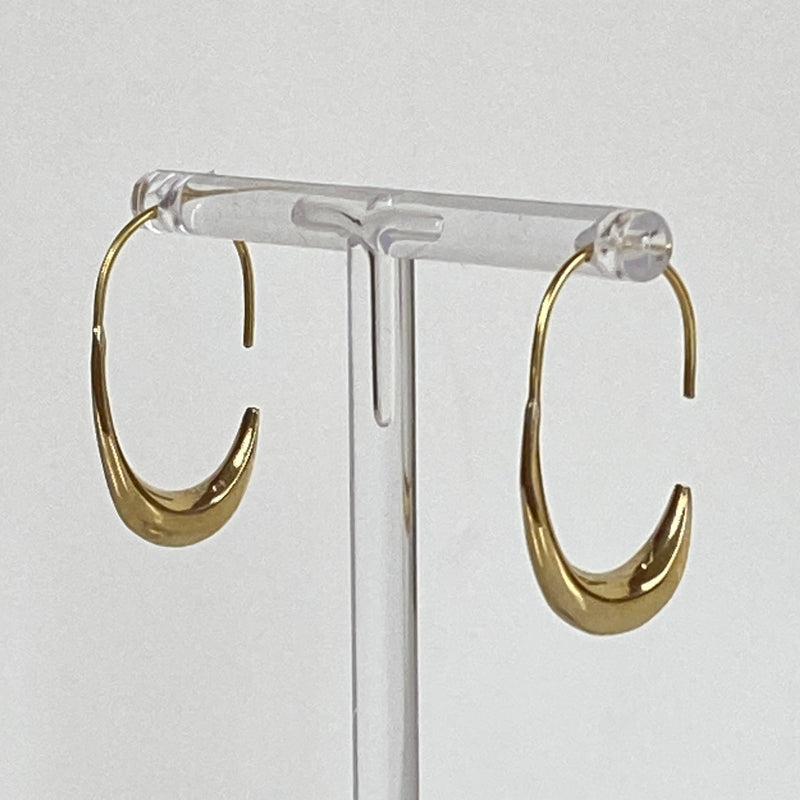 Crescent Hoop Earrings