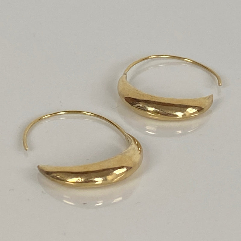 Crescent Hoop Earrings