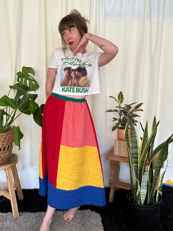 Quilted Charlie Skirt - Bold