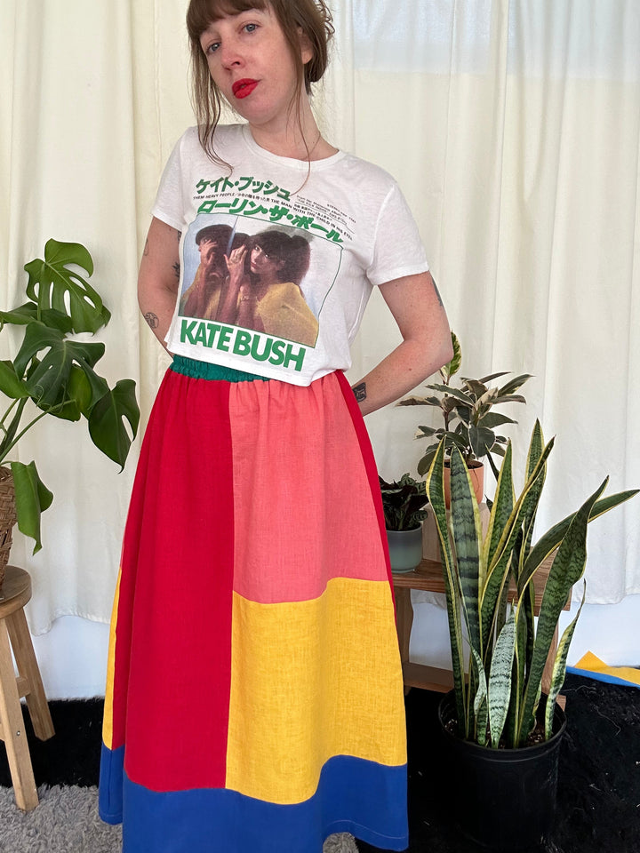 Quilted Charlie Skirt - Bold