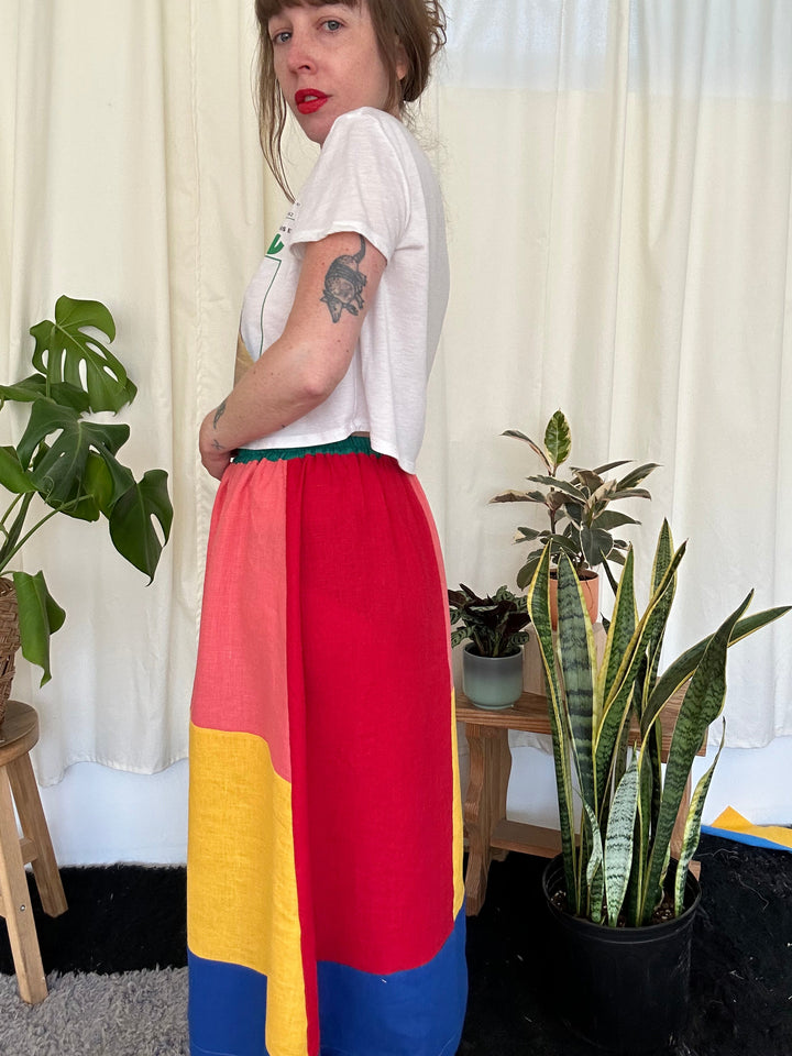 Quilted Charlie Skirt - Bold