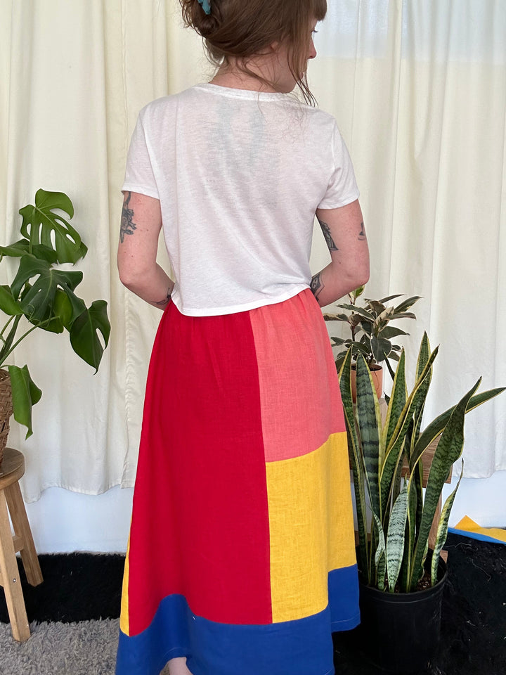 Quilted Charlie Skirt - Bold