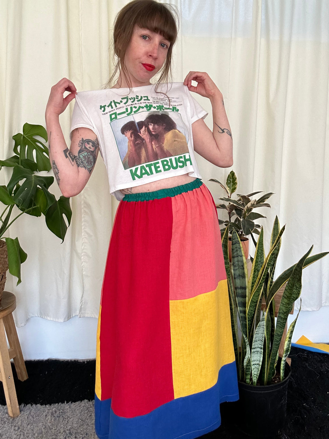 Quilted Charlie Skirt - Bold