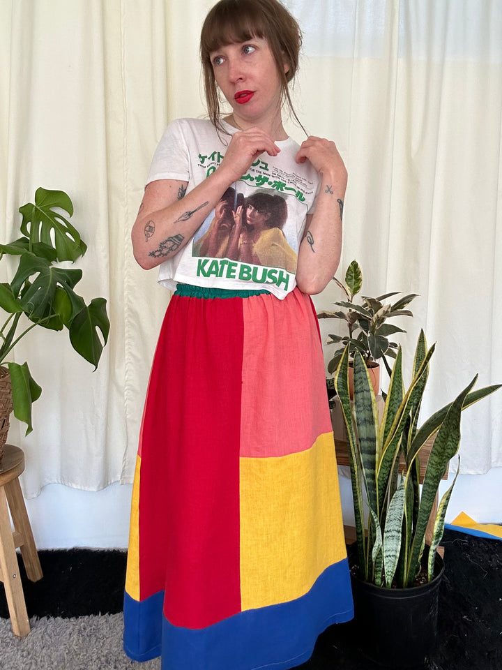 Quilted Charlie Skirt - Bold