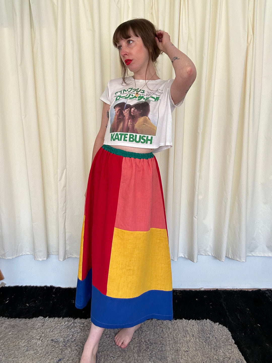 Quilted Charlie Skirt - Bold