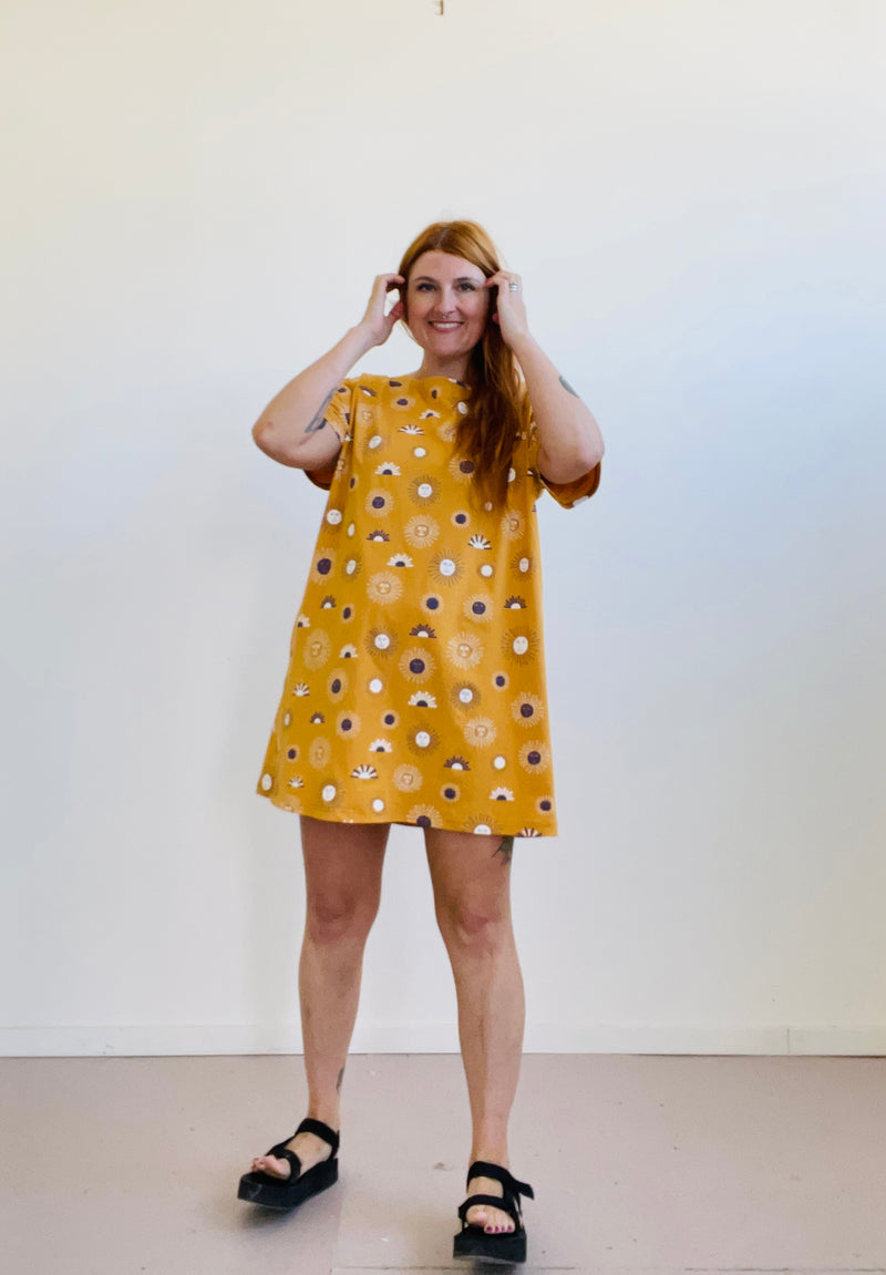 TOTALLY BESTIES Sammy T-Shirt Dress in Suns