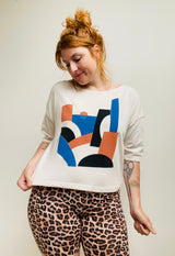 TOTALLY BESTIES Cropped Sweatshirt in Arches and Bridges