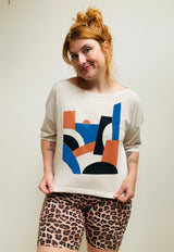 TOTALLY BESTIES Cropped Sweatshirt in Arches and Bridges