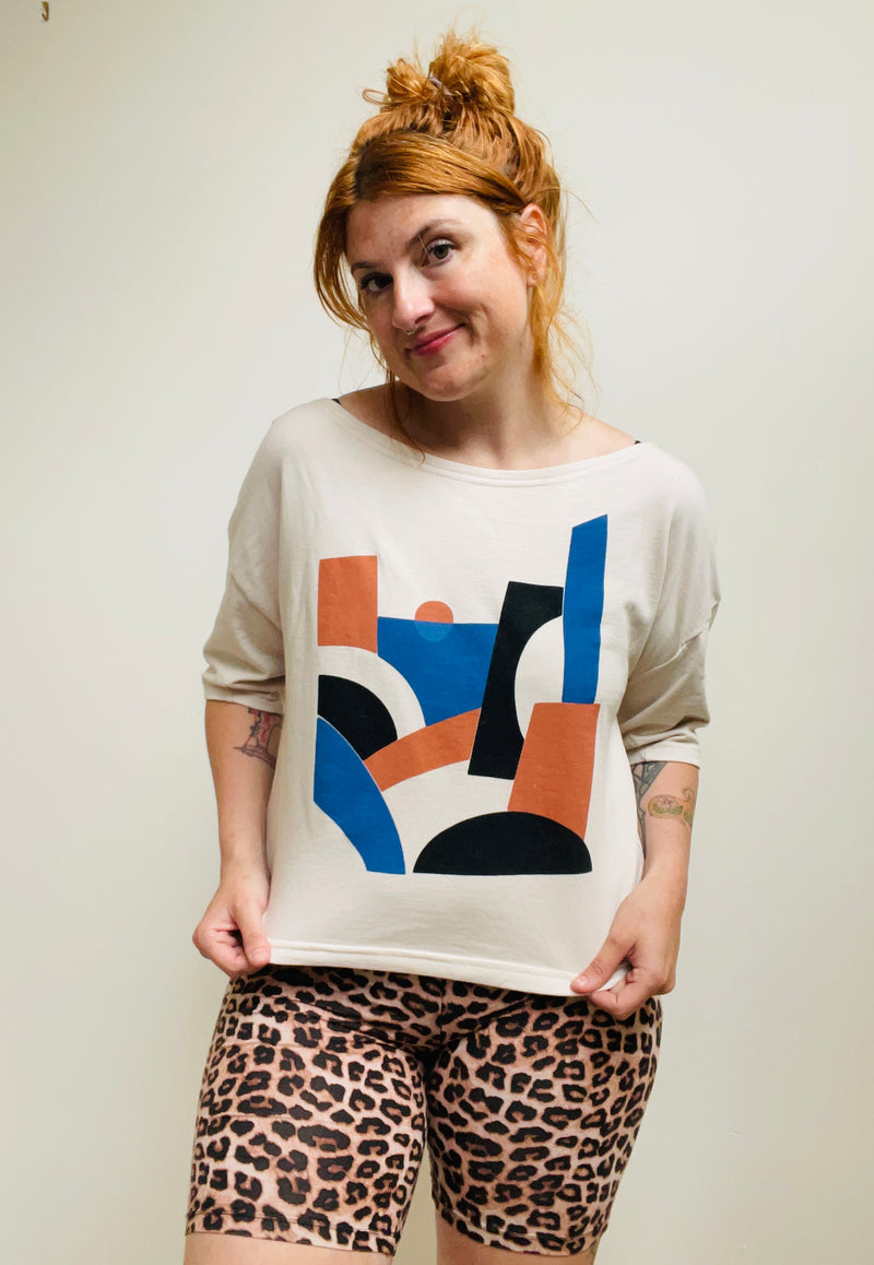TOTALLY BESTIES Cropped Sweatshirt in Arches and Bridges