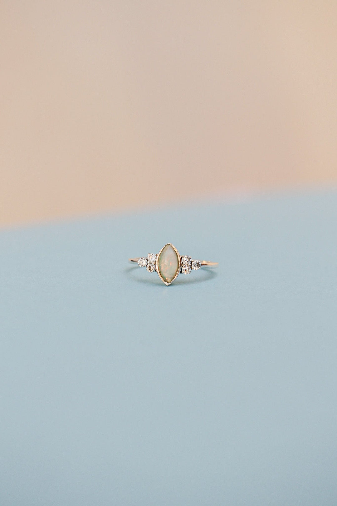 Serena Opal Ring in Silver