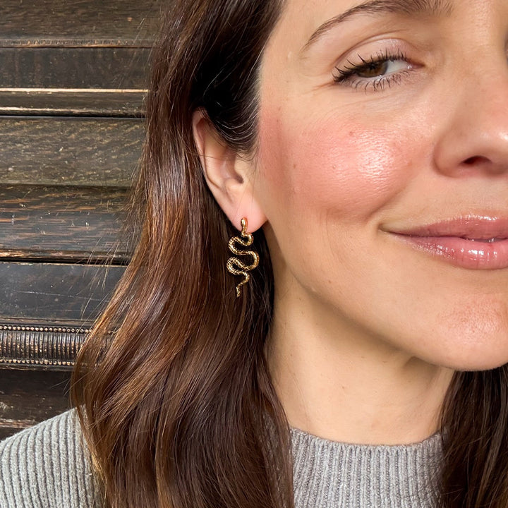 Jumbo Snake Stud Earrings