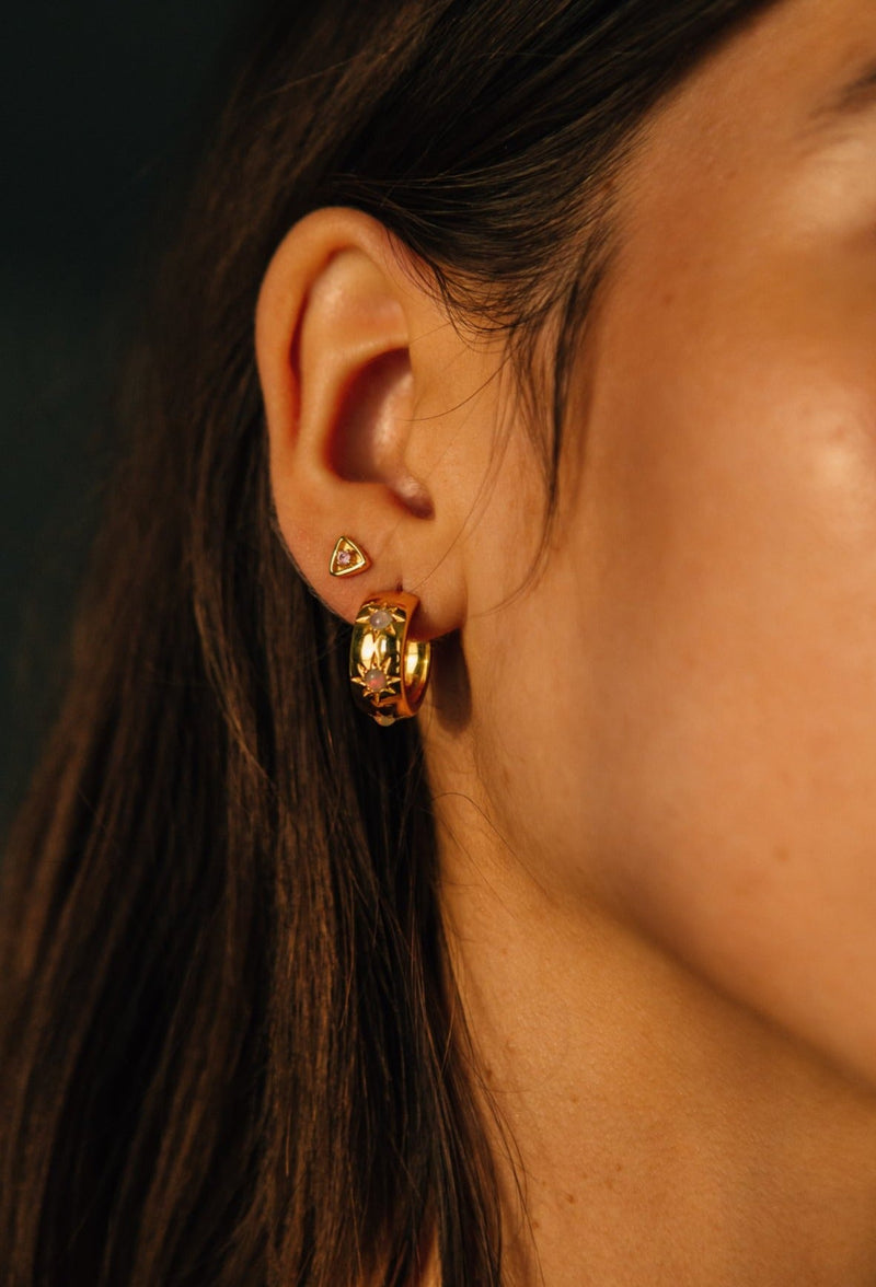 Opal Eve Hoop Earrings