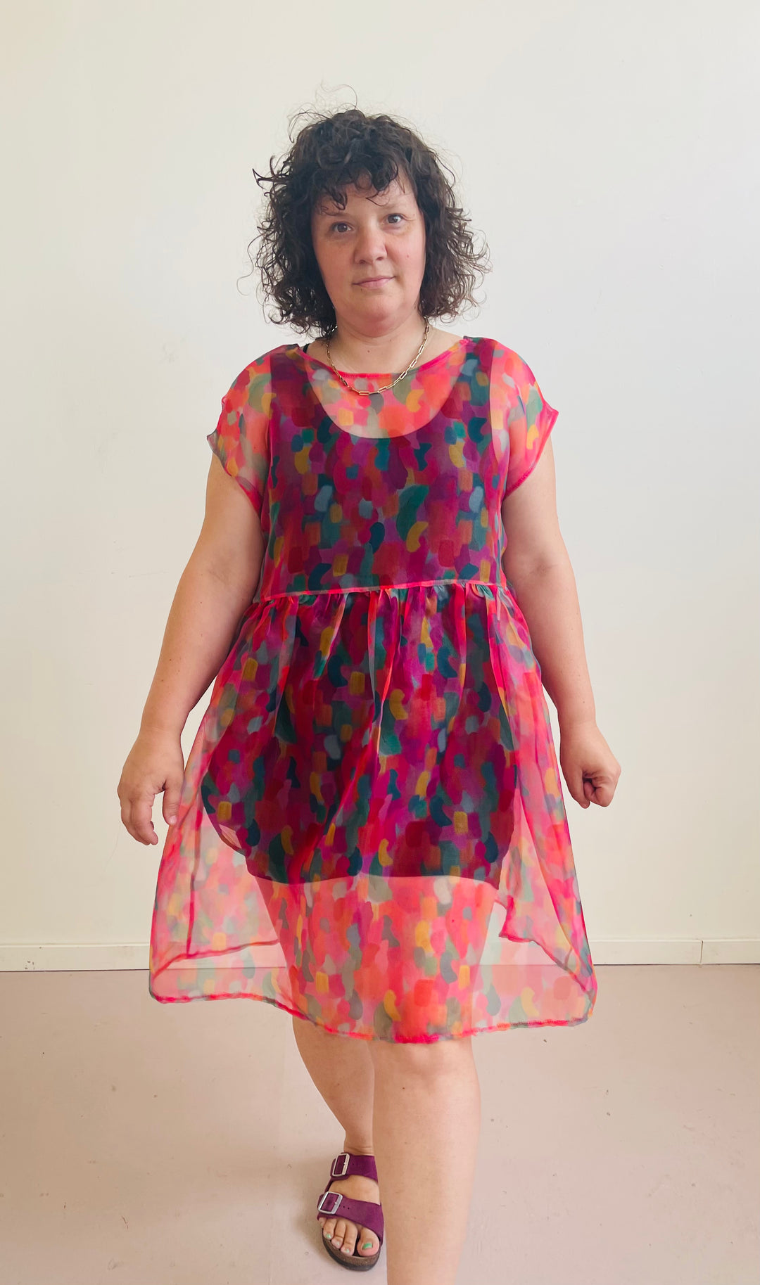 Florence Dress in Watercolor Organza