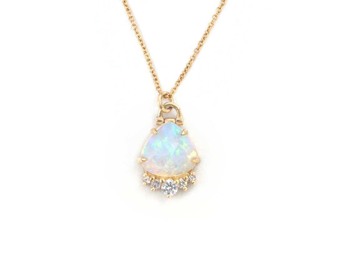 Opal Halo Necklace