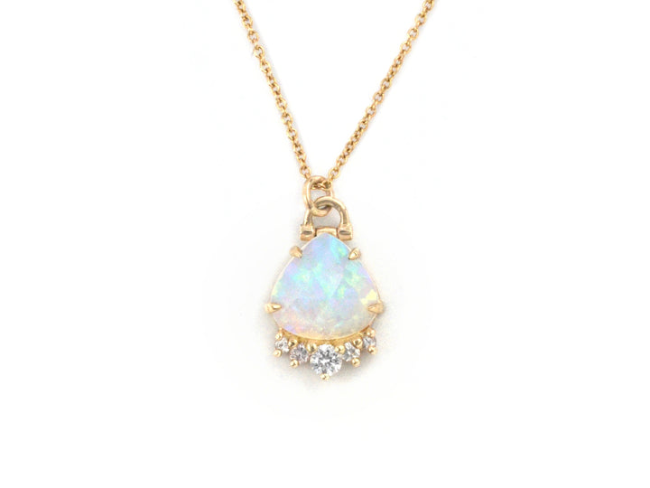 Opal Halo Necklace
