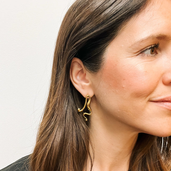 Untied Stud Earrings