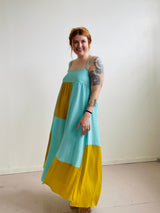 NEW RELEASE Tulip Dress in Macaw Patchwork PRE-ORDER
