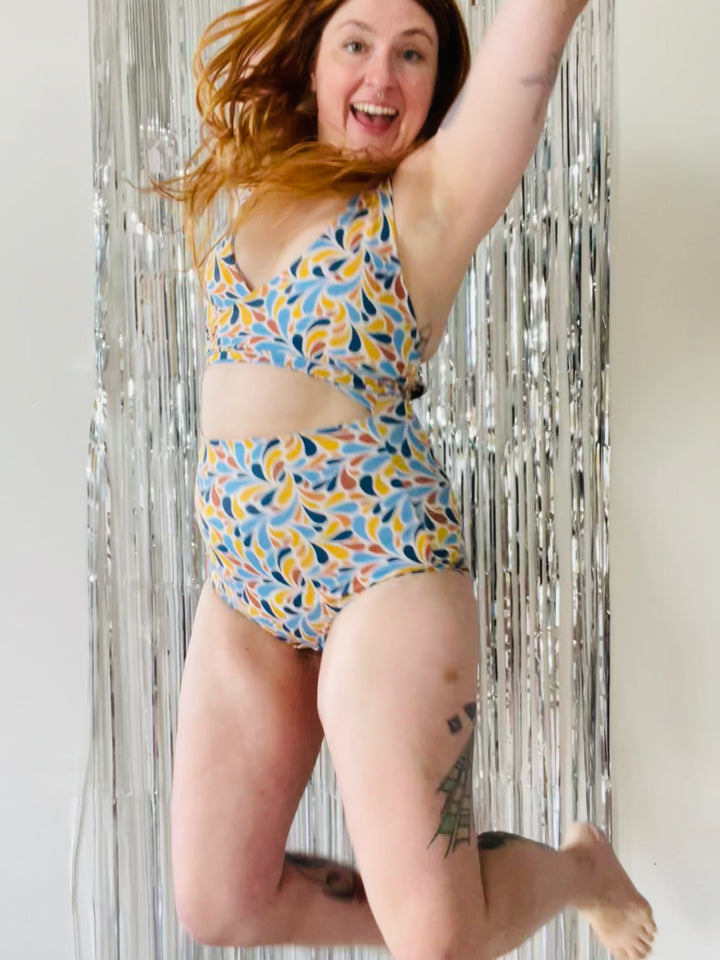 Selka Swimsuit in Blue Honey