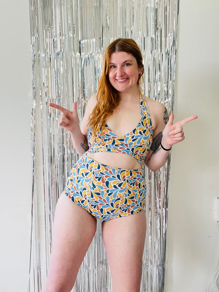 Selka Swimsuit in Blue Honey