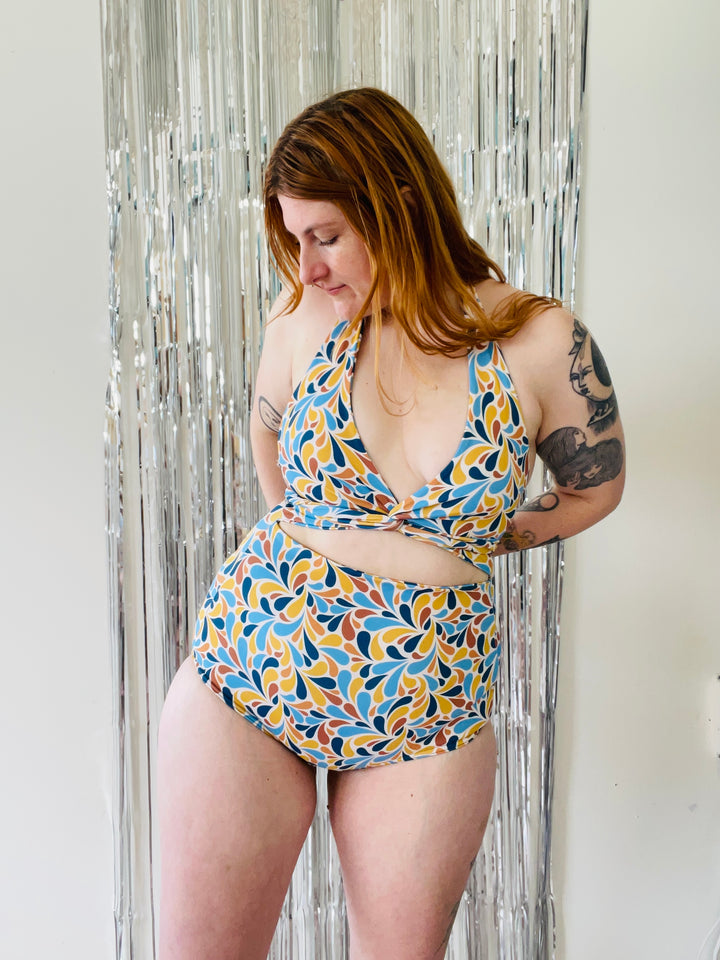 Selka Swimsuit in Blue Honey